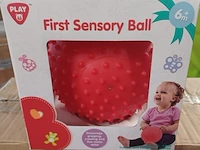 Speelbal baby sensorische bal rood 1x