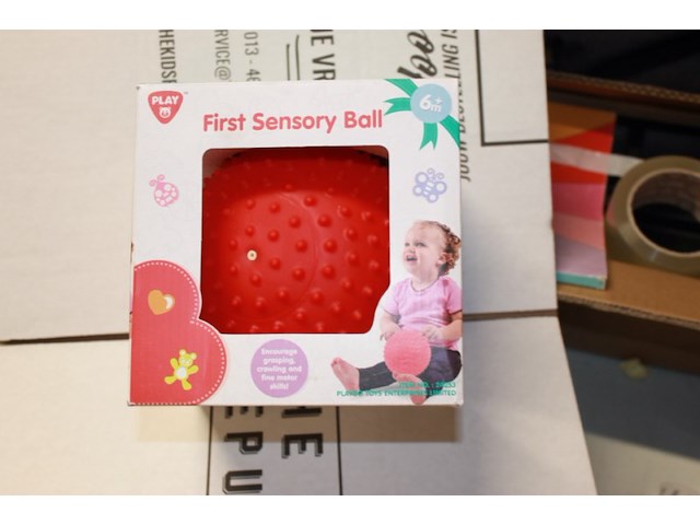 Speelbal rood 1x - afbeelding 1 van  3