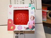 Speelbal rood 1x - afbeelding 1 van  3