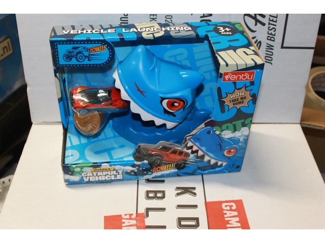 Speelgoed haai blauw 1x - afbeelding 3 van  3