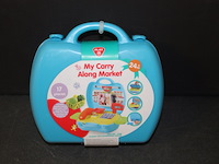 Speelgoed winkeltje in koffer 1x in kr 14 - afbeelding 1 van  3