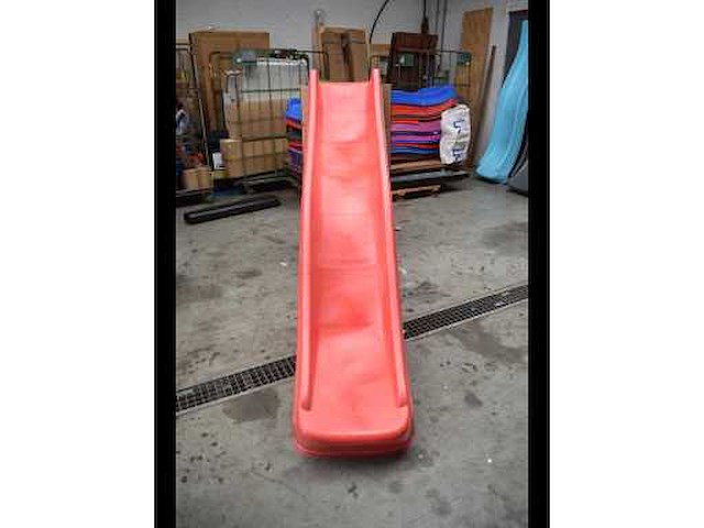 Speelhuis met glijbaan en schommel 419x350x266 cm - afbeelding 3 van  3