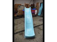 Speelhuis met trap, glijbaan en schommels 235x385x268 cm - afbeelding 6 van  6