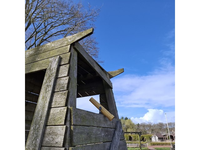 Speelhuisje met glijbaan - afbeelding 4 van  12