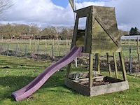 Speelhuisje met glijbaan - afbeelding 1 van  12