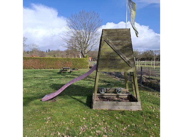 Speelhuisje met glijbaan - afbeelding 5 van  12