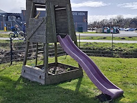 Speelhuisje met glijbaan - afbeelding 6 van  12