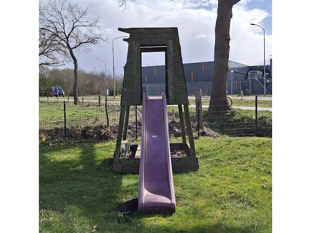 Speelhuisje met glijbaan - afbeelding 8 van  12
