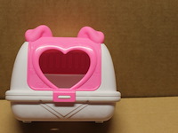 Speelreismand rose wit 1x in krat e - afbeelding 2 van  5