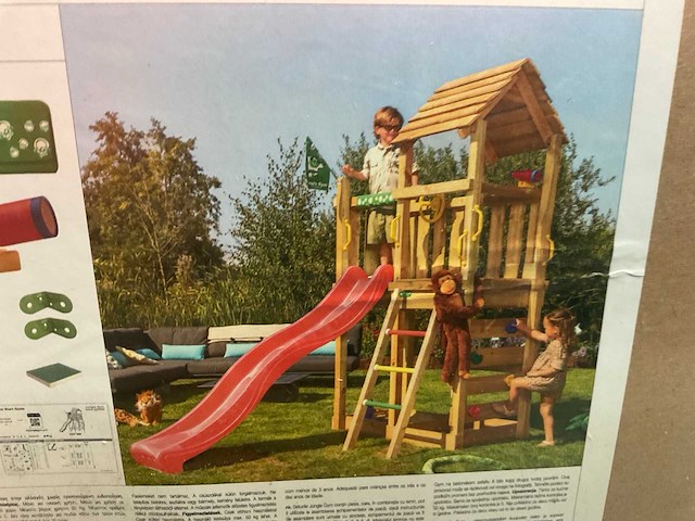 Speeltoestel met glijbaan - 240x320x240 cm - afbeelding 5 van  6