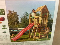 Speeltoestel met glijbaan - 240x320x240 cm - afbeelding 5 van  6