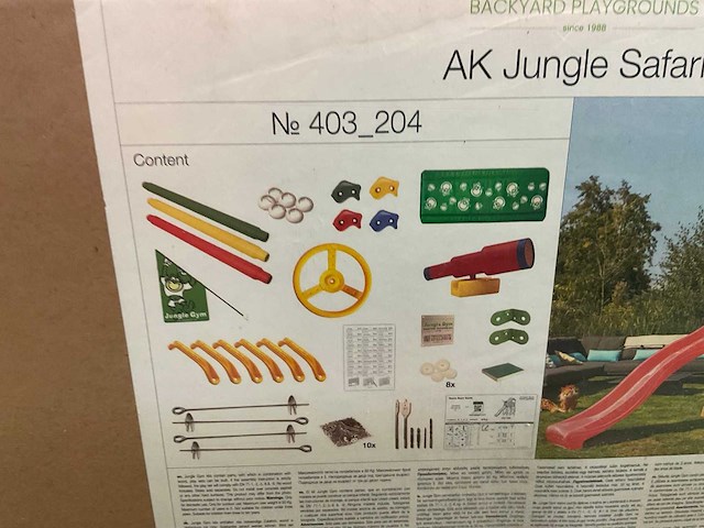 Speeltoestel met glijbaan - 240x320x240 cm - afbeelding 6 van  6