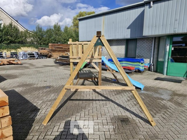Speeltoren met schuifaf en schommels - afbeelding 3 van  6