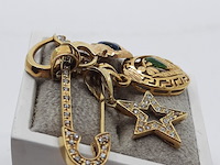 Speld met vier hangers, 18 karaats - afbeelding 5 van  11