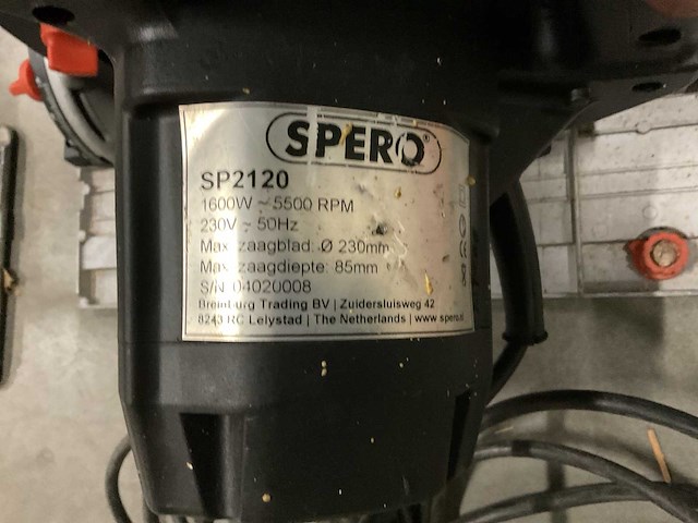 Spero sp2120 afkortcirkelzaagmachine - afbeelding 3 van  3