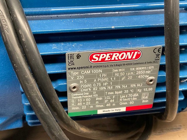Speroni cam100\n centrifugaalpomp - afbeelding 3 van  3