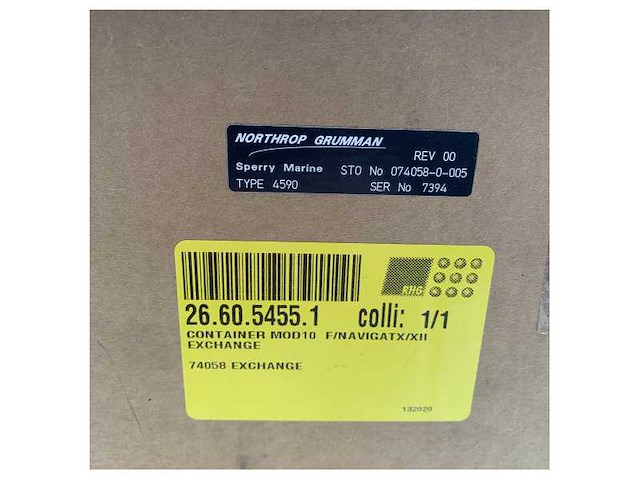 Sperry marine 4590 gyrocompass container - 074058-0000-005 - afbeelding 9 van  9