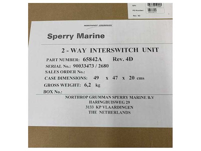 Sperry marine 65842a 2-way interswitch radar unit - afbeelding 2 van  10