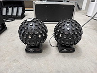Spherion tri led disco bal (2x)