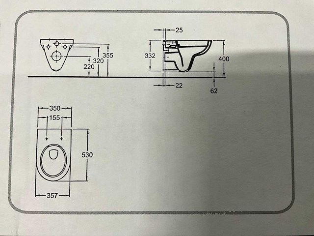 Sphinx 280 rimfree toilet met softclose toiletzitting - afbeelding 3 van  3
