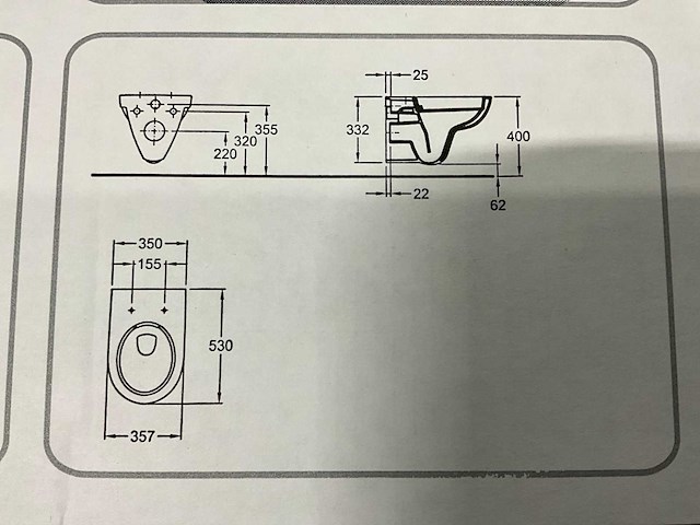 Sphinx 280 rimfree toilet met softclose toiletzitting - afbeelding 3 van  3