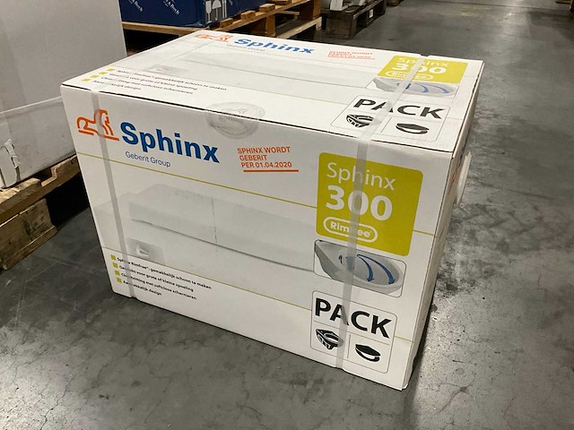 Sphinx 300 rimfree toilet met softclose toiletzitting - afbeelding 2 van  3