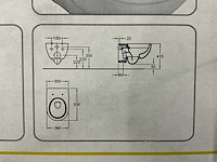 Sphinx 300 rimfree toilet met softclose toiletzitting - afbeelding 3 van  3