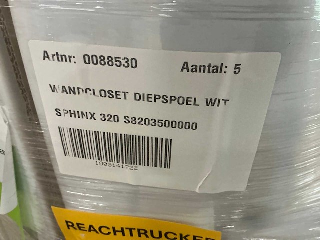 Sphinx 320 wandclosetpot diepspoel wit (4x) - afbeelding 5 van  5