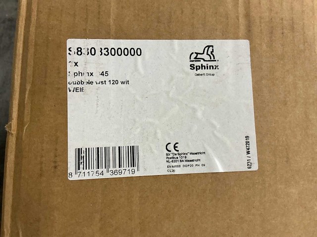Sphinx 345 dubbele wastafel 120x48,5cm - afbeelding 2 van  3