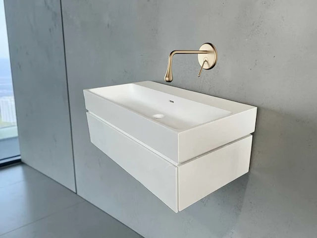 Sphinx badmeubel met solid surface blad en lade push to open - afbeelding 1 van  12