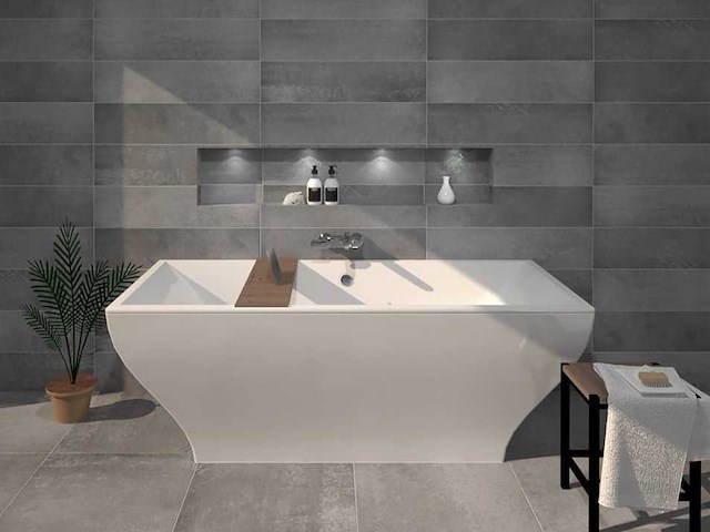 Sphinx concrete grey mat vloertegel 20x60 cm 16,32 m² - afbeelding 2 van  3