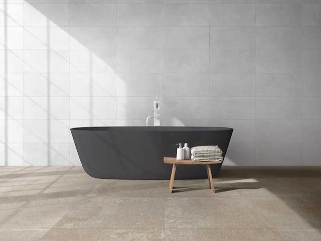 Sphinx earth snow white mat vloertegel 50x100 cm 60 m² - afbeelding 1 van  2