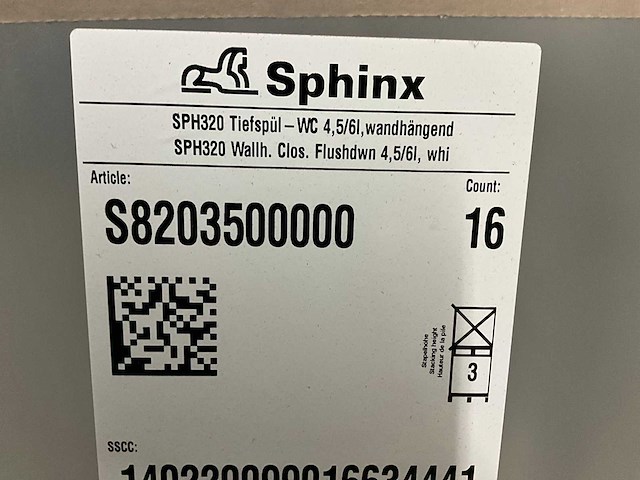 Sphinx sph320 toilet (16x) - afbeelding 4 van  4