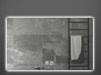 Spiegel 100x60c met led - dimbaar en spiegelverwarming - afbeelding 1 van  2
