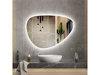 Spiegel asymmetrisch 100x70 +led en verwarming, karo - afbeelding 1 van  1