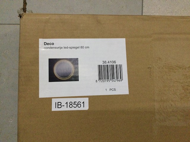 Spiegel condensvrij + led rond 80 cm wb, deco 38.4106 - afbeelding 3 van  4