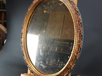 Spiegel in fraaie houten lijst met opleg - afbeelding 1 van  5