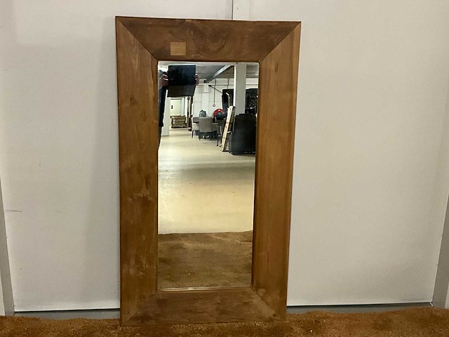 Spiegel in houten frame - afbeelding 3 van  5