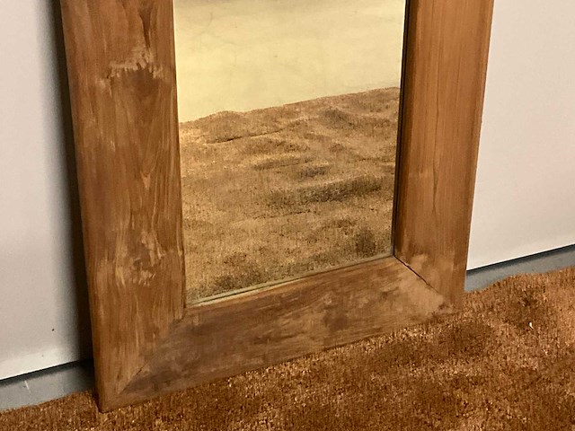 Spiegel in houten frame - afbeelding 5 van  5