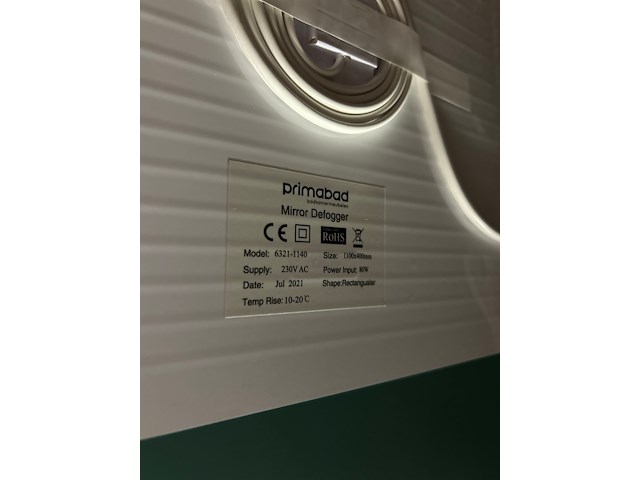 Spiegel incl. led en spiegelverwarming, primabad - afbeelding 3 van  4