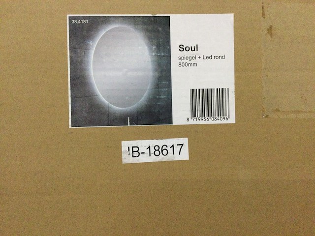 Spiegel + led en verwarming rond 80 cm wb, soul 38.4106 - afbeelding 3 van  4