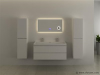 Spiegel met led verlichting & bluetooth - 100 cm - afbeelding 1 van  4