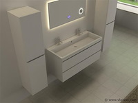 Spiegel met led verlichting & bluetooth - 100 cm - afbeelding 2 van  4