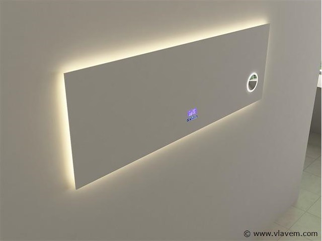 Spiegel met led verlichting & bluetooth - 150 cm - afbeelding 2 van  4