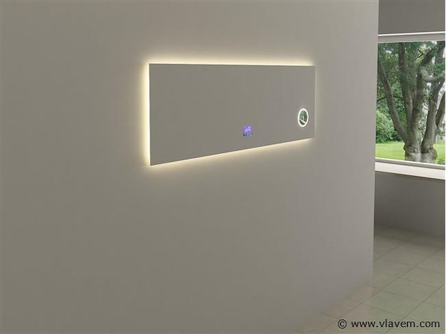 Spiegel met led verlichting & bluetooth - 150 cm - afbeelding 3 van  4