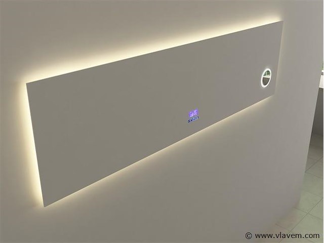 Spiegel met led verlichting & bluetooth - 180 cm - afbeelding 2 van  4