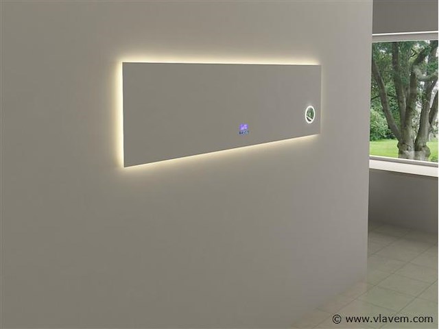Spiegel met led verlichting & bluetooth - 180 cm - afbeelding 3 van  4