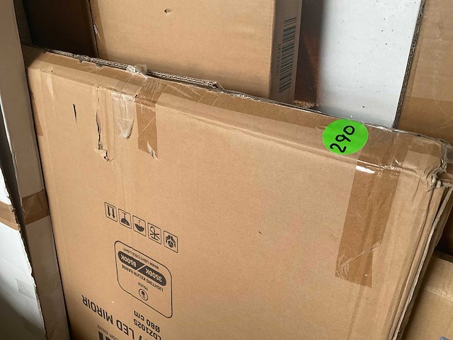 Spiegel met ledverlichting en touch button 80cm - afbeelding 2 van  2