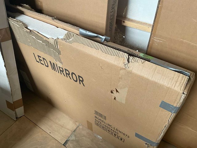 Spiegel met ledverlichting en verwarming touch button 100cm - afbeelding 2 van  2