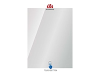Spiegel met ledverlichting en verwarming touch button 60cm - afbeelding 1 van  2